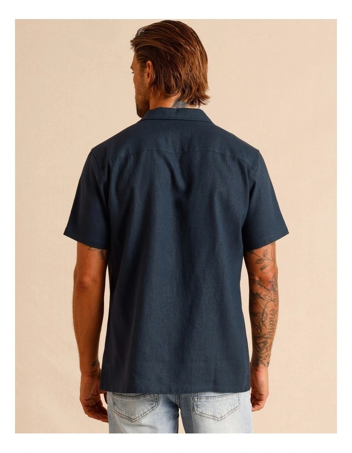Haven Hemp Relaxed Fit Shirt in Navy image 5