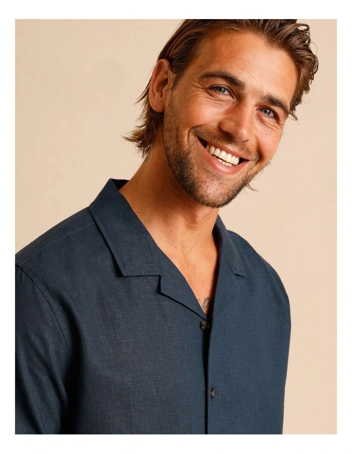 Haven Hemp Relaxed Fit Shirt in Navy image 6