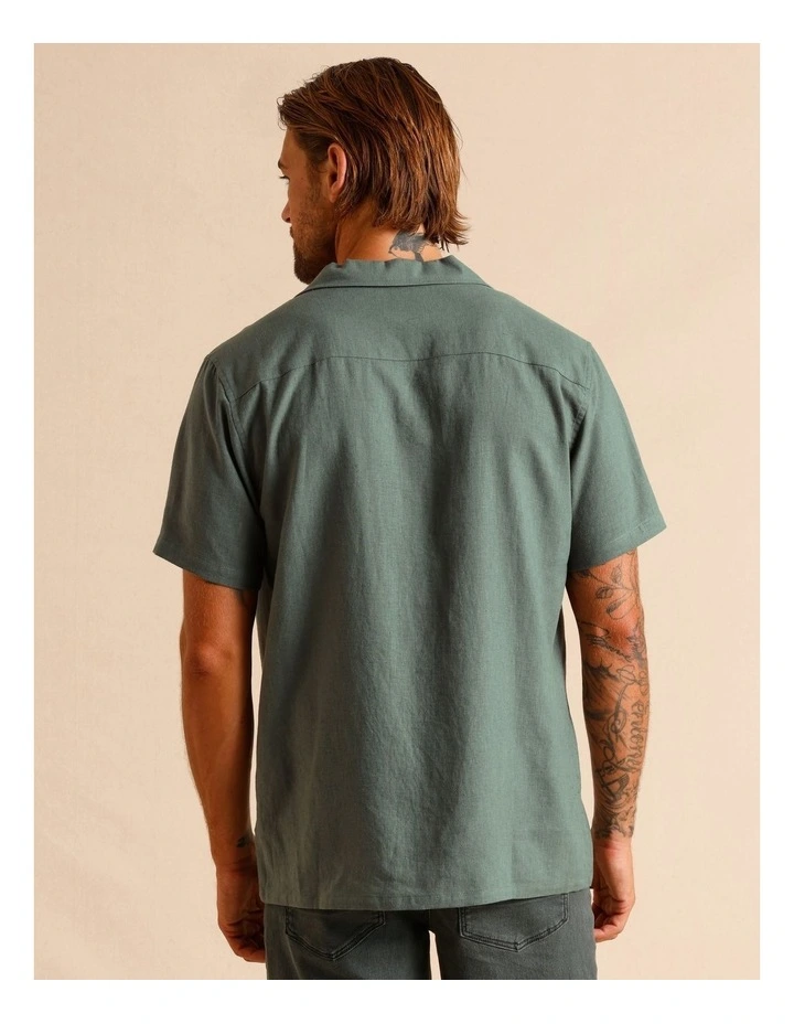 Haven Hemp Relaxed Fit Shirt in Green image 5