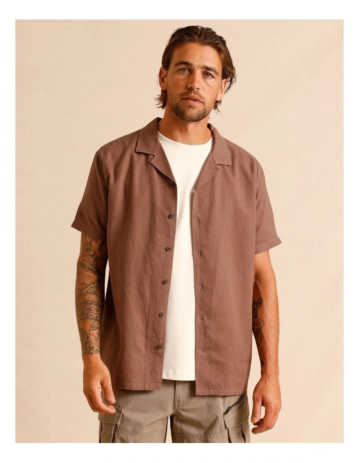 Haven Hemp Relaxed Fit Shirt in Copper image 3
