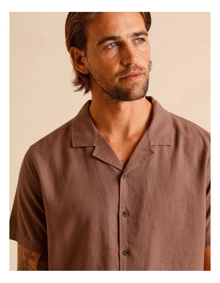 Haven Hemp Relaxed Fit Shirt in Copper image 4