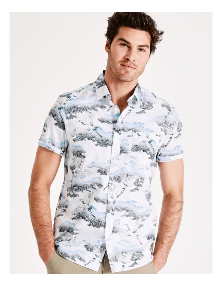 Oasis Print Short Sleeve Shirt In