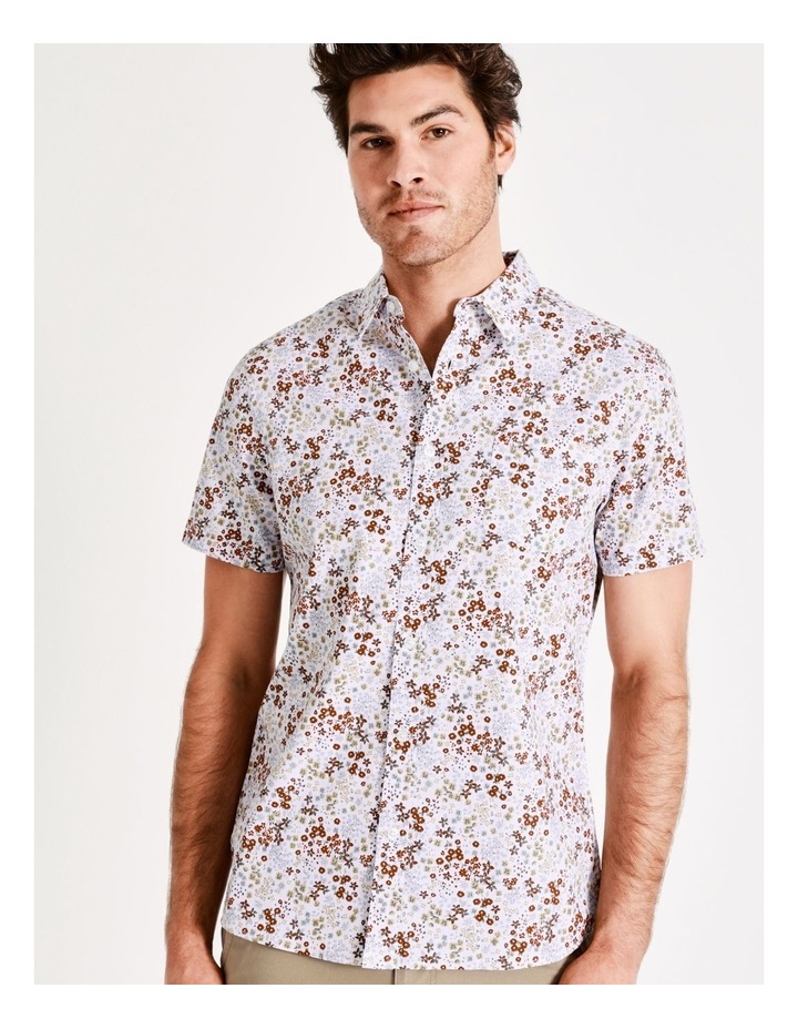 Fernleigh Ditsy Print Short Sleeve Shirt in