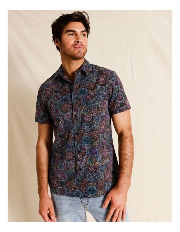 6(ROKU)SUKE CUT JACQUARD SHORT SLEEVEシャツ CUT JACQUARD SHORT