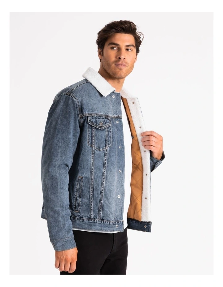 sherpa denim jacket