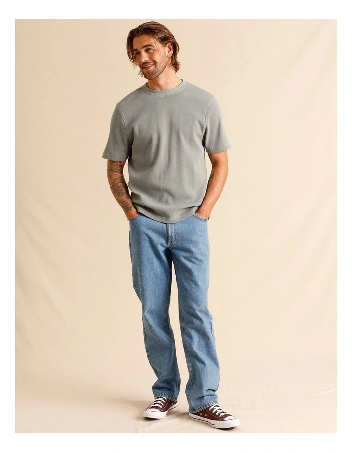 Tanner Textured Tee in Grey image 2