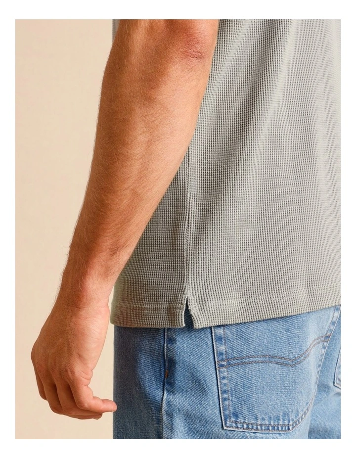 Tanner Textured Tee in Grey image 5