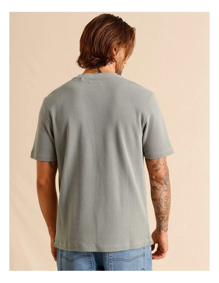 Tanner Textured Tee in Grey image 6