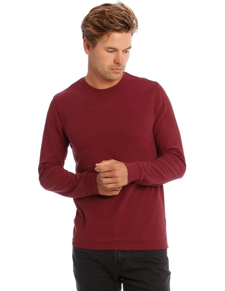 Owen Long Sleeve Waffle Crew Tee image 1