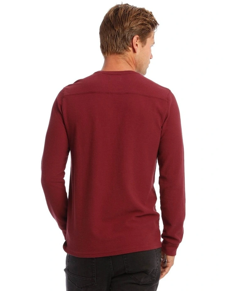 Owen Long Sleeve Waffle Crew Tee image 2