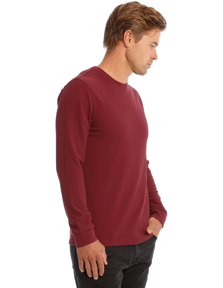 Owen Long Sleeve Waffle Crew Tee image 3