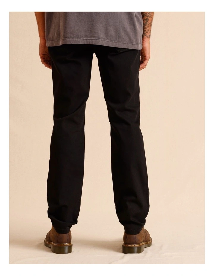 Dylan Regular Straight Jean in Solid Black image 5