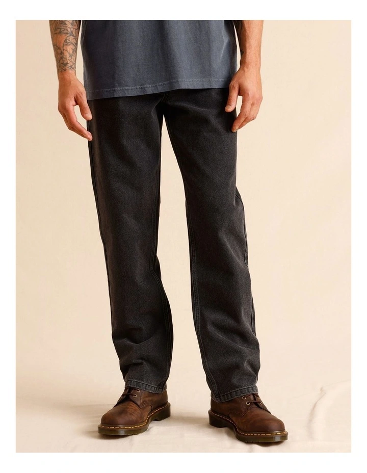 Essential Rylee Relaxed Jean in Black image 4