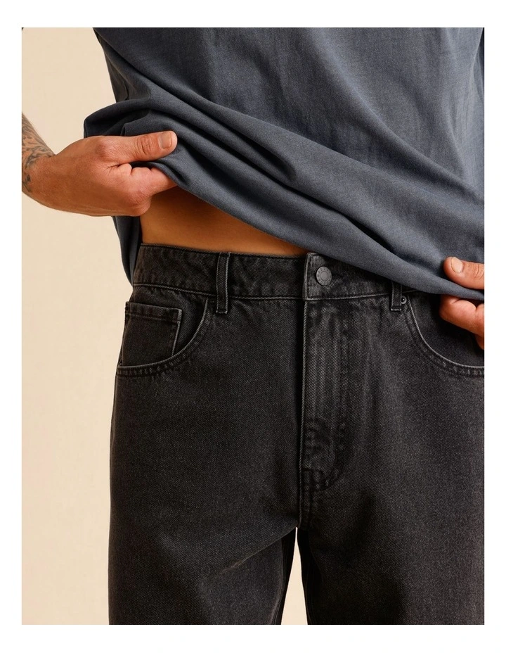 Essential Rylee Relaxed Jean in Black image 6