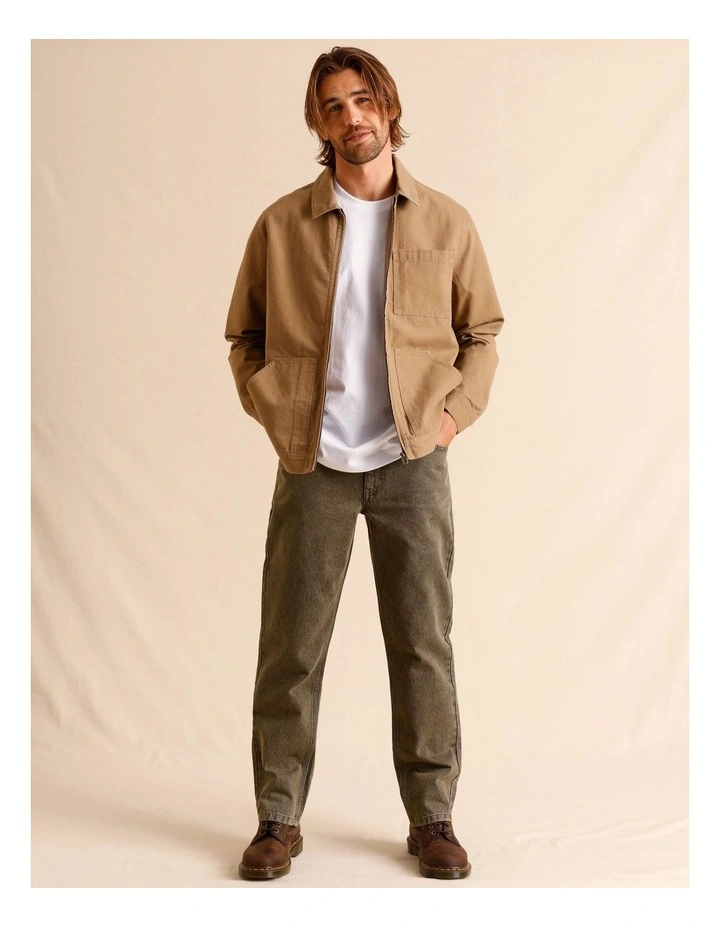 Essential Rylee Relaxed Jean in Brown image 3
