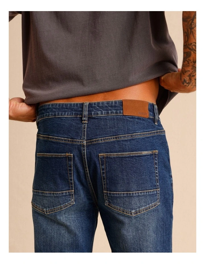 Kristian Slim Tapered Jean in Mid Night image 4