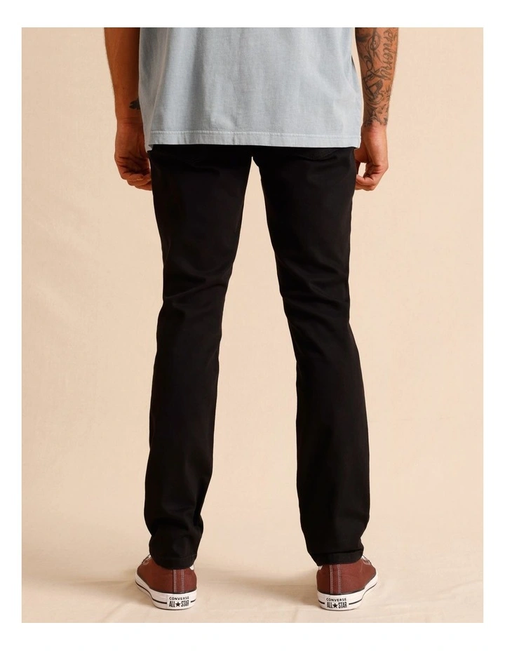 Kristian Slim Tapered Jean Solid Black image 3