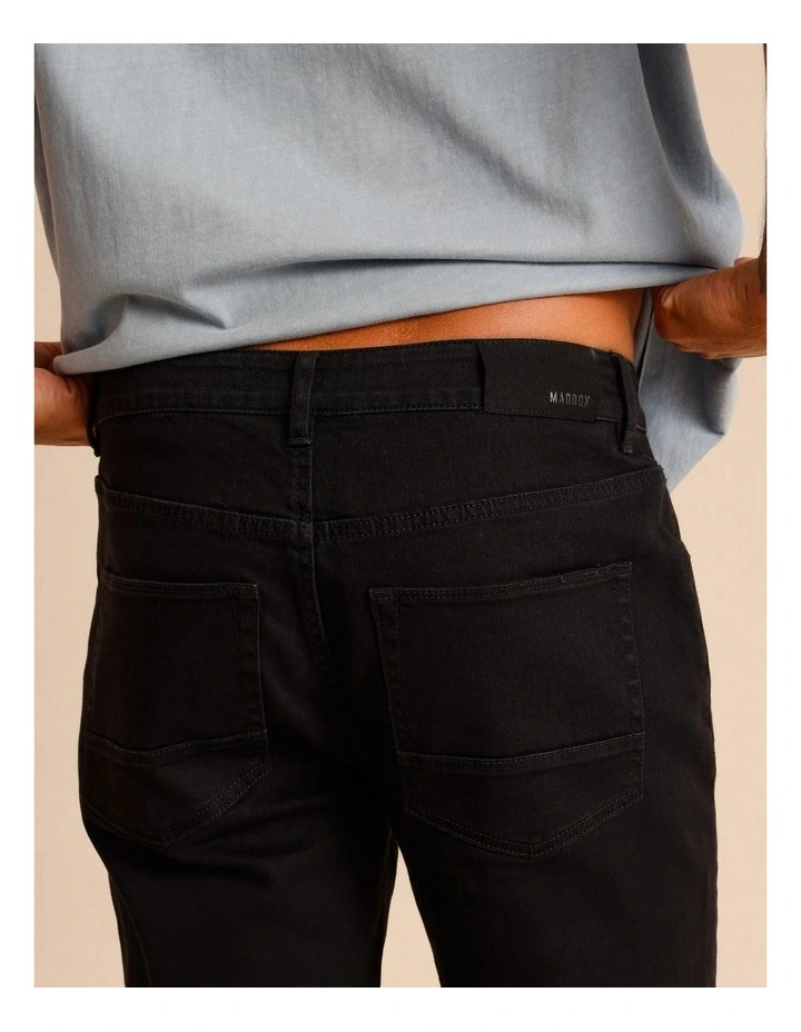 Kristian Slim Tapered Jean Solid Black image 4