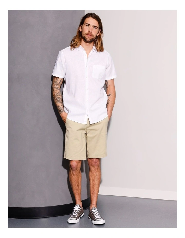 Luke Chino Short in Stone image 1