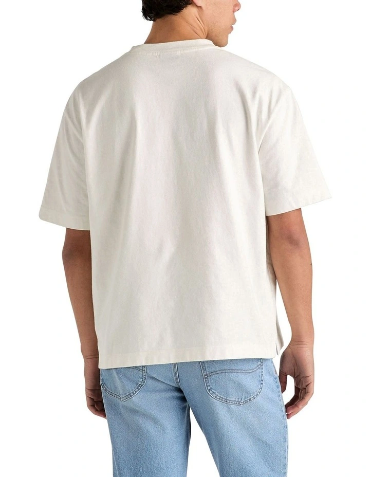 Box Cutter Pkt Tee in White image 2