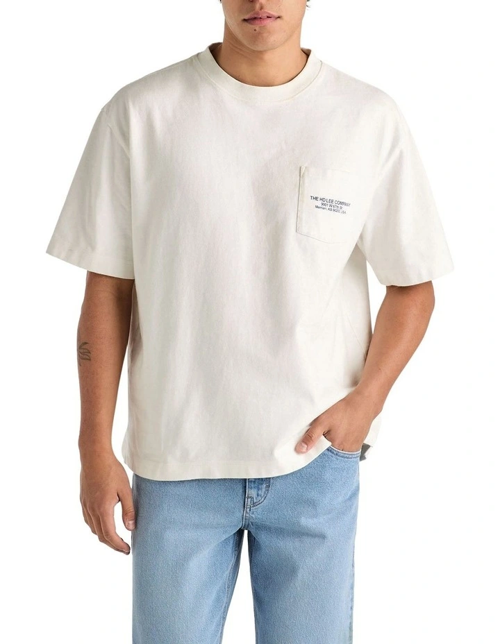 Global Baggy Tee in White image 1