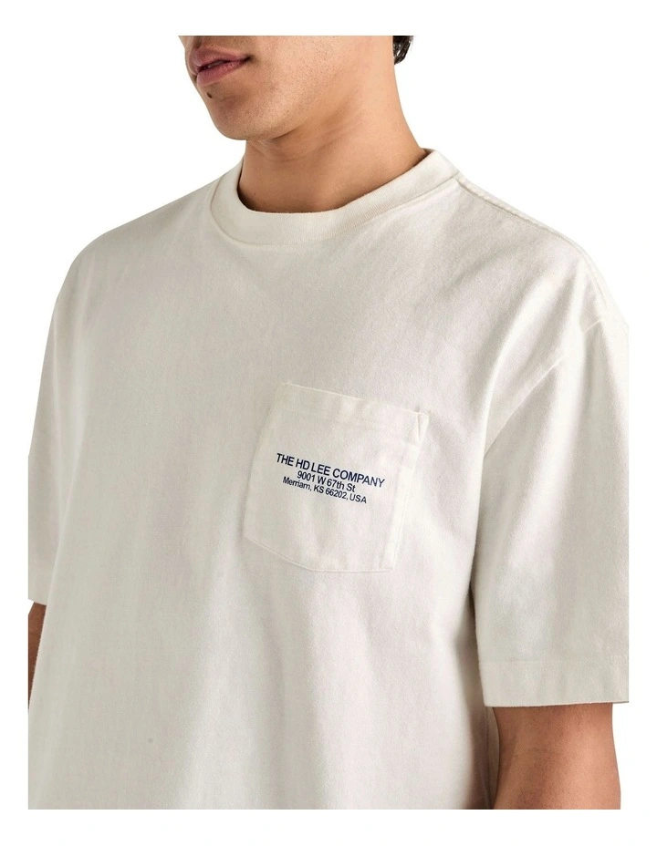 Global Baggy Tee in White image 3