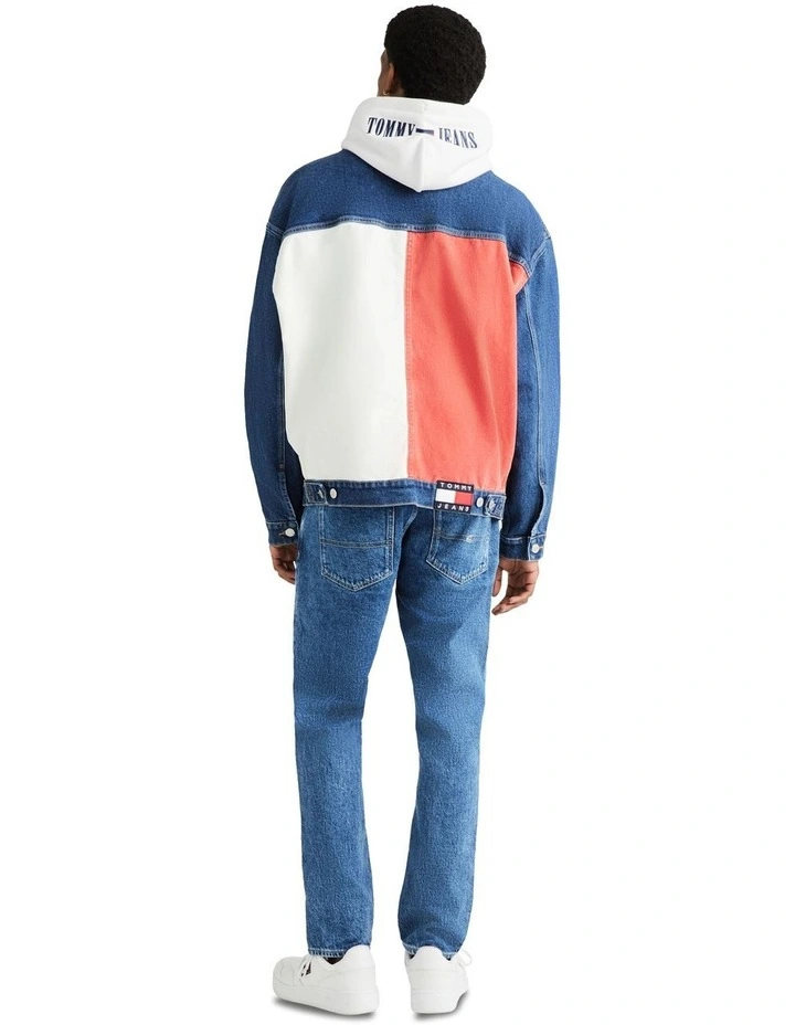 Aiden Oversized Trucker Jacket in Blue image 2