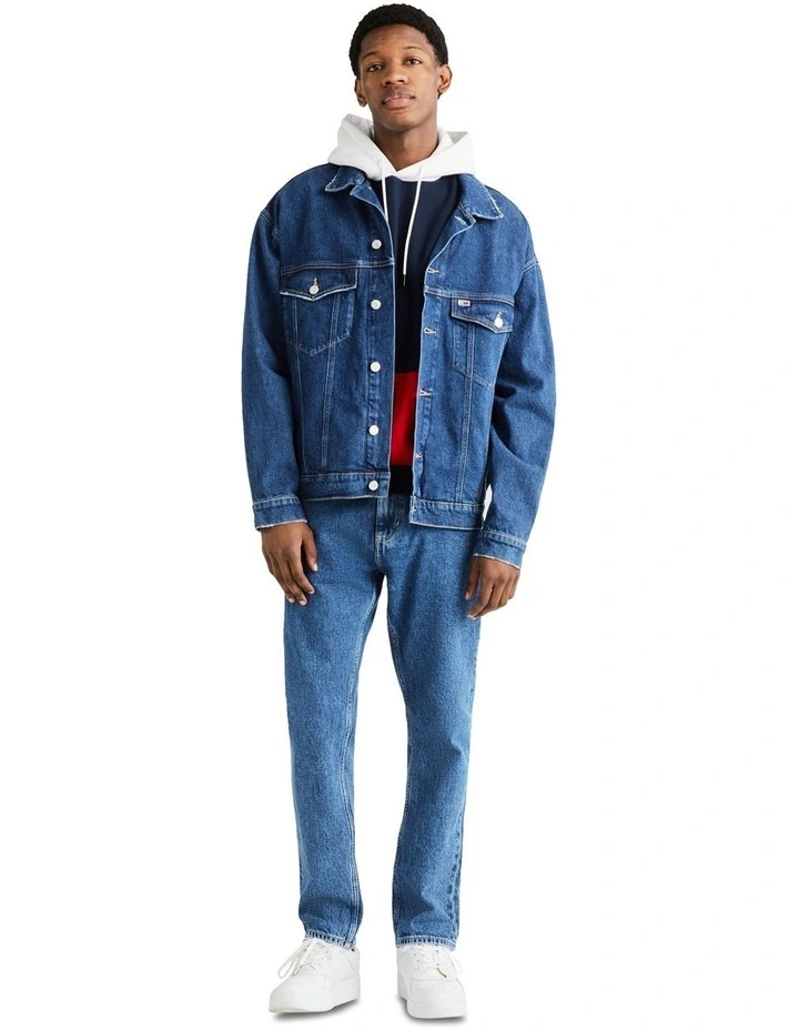 Aiden Oversized Trucker Jacket in Blue image 3