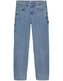 Jaimie Relaxed Straight Carpenter Jean in Light Blue