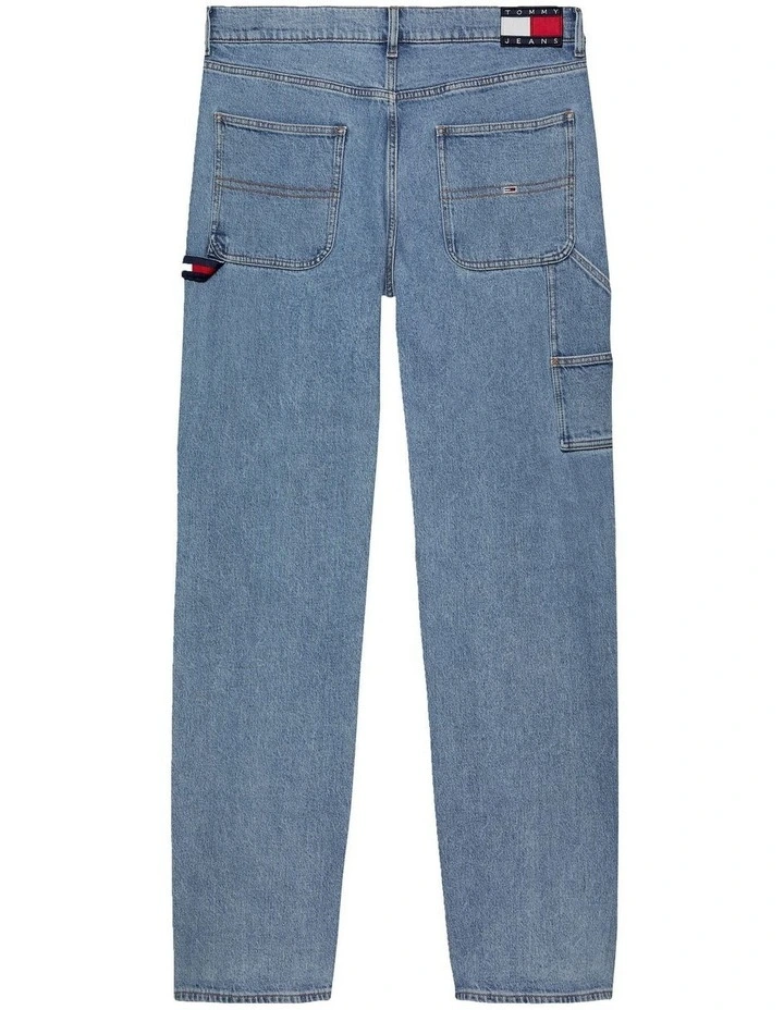 Jaimie Relaxed Straight Carpenter Jean in Light Blue image 3