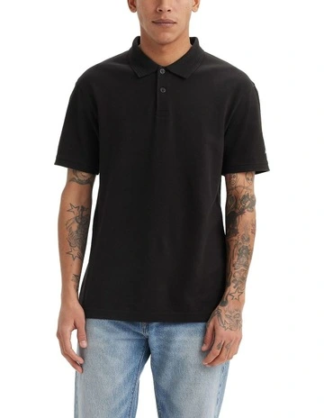 Standard Polo Shirt in Mineral Black