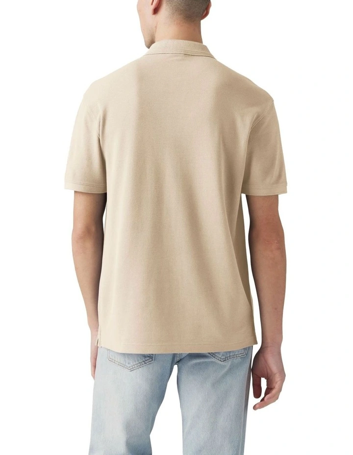 Standard Polo Shirt in White Pepper image 2