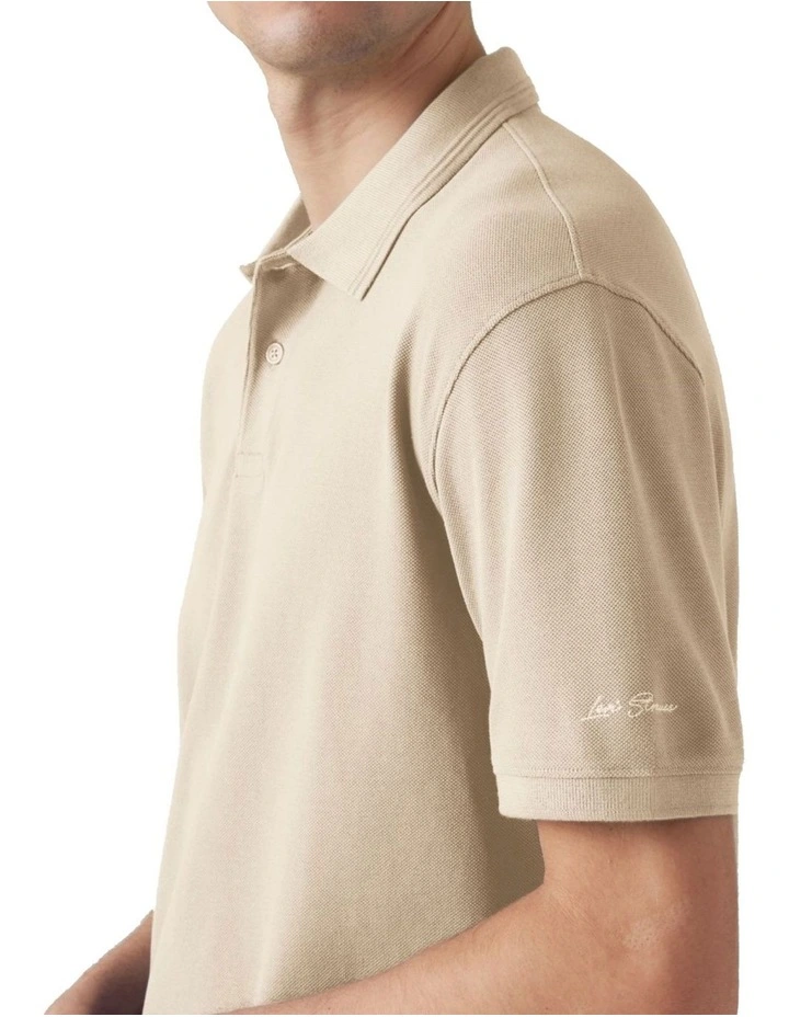Standard Polo Shirt in White Pepper image 3
