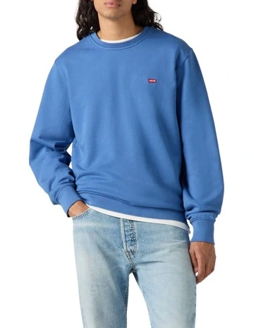 Original Housemark Crewneck Sweatshirt in Dutch Blue