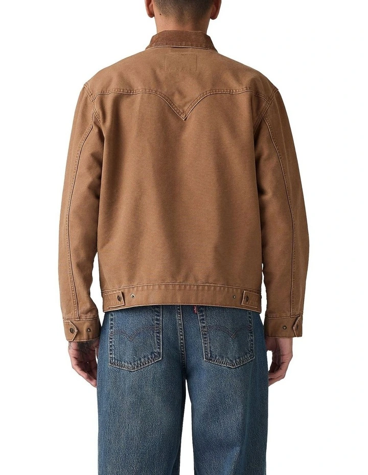 Western Shorthorn Trucker Jacket in Bison image 2
