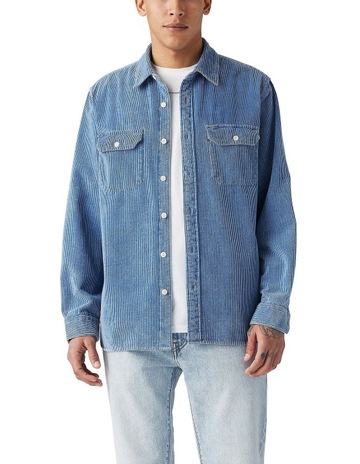 Jackson Worker Overshirt in Andor Light Indigo