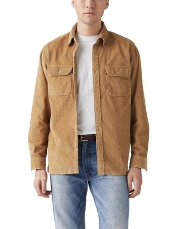 Jackson Worker Overshirt in Ermine
