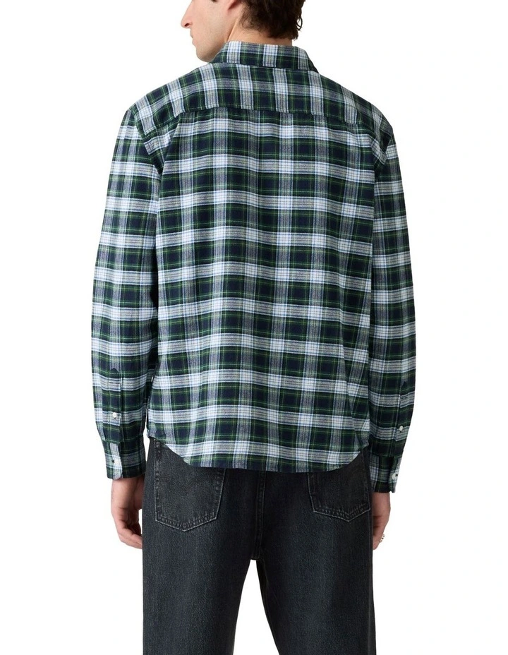 Authentic Button-Down Shirt Raffa Plaid in Dark Green image 2