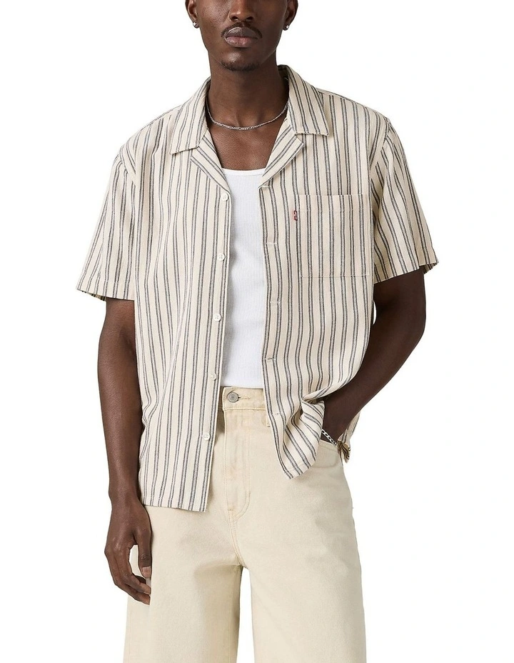 Short-Sleeve Sunset Standard Camp Shirt in Navy Blazer image 1