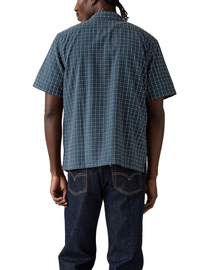 Short-Sleeve Sunset Standard Camp Shirt in Blue image 2