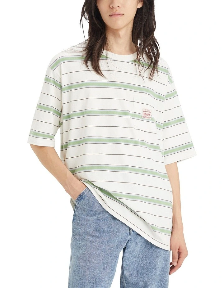 Short Sleeve Workwear T-shirt in Egret image 1