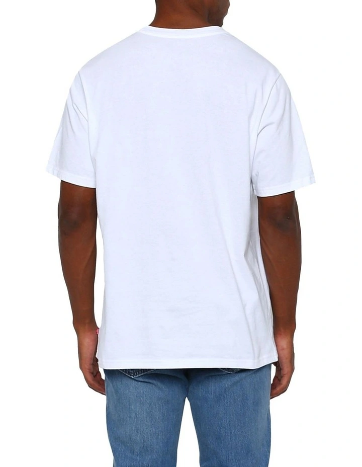 Relaxed Fit Short-Sleeve Graphic T-shirt in Mountain Scenic White image 2
