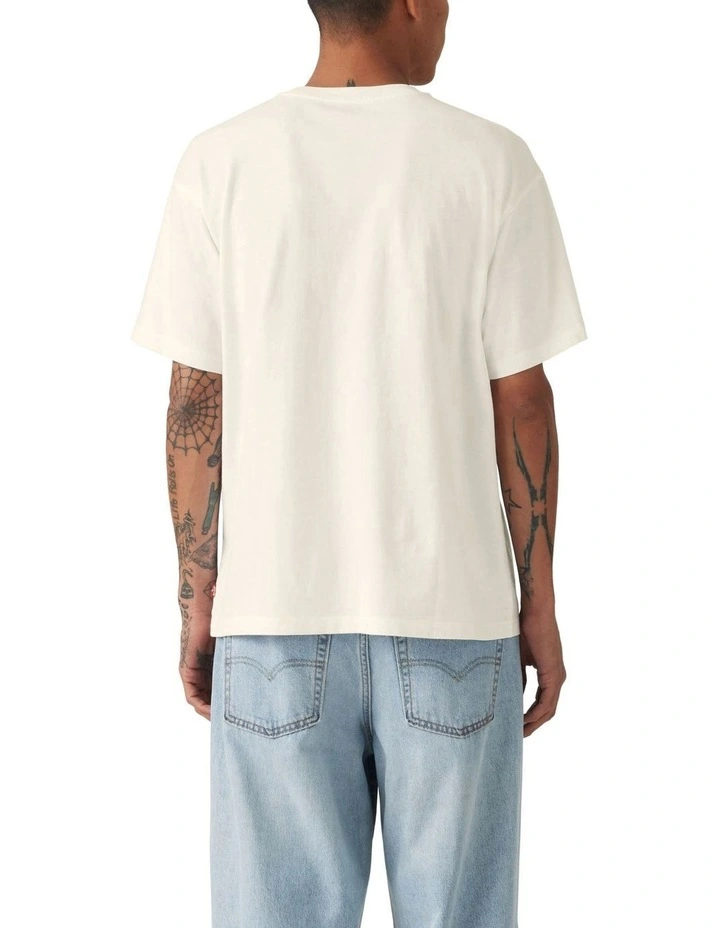 Graphic Vintage Fit T-shirt in Boots and Hat Egret image 2