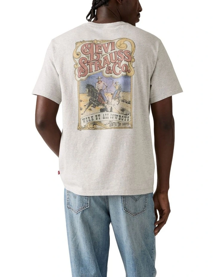 Relaxed Short Sleeve Graphic T-shirt in Worn By Cowboys image 2