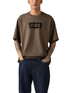 Half-Sleeve T-shirt in Khaki Green