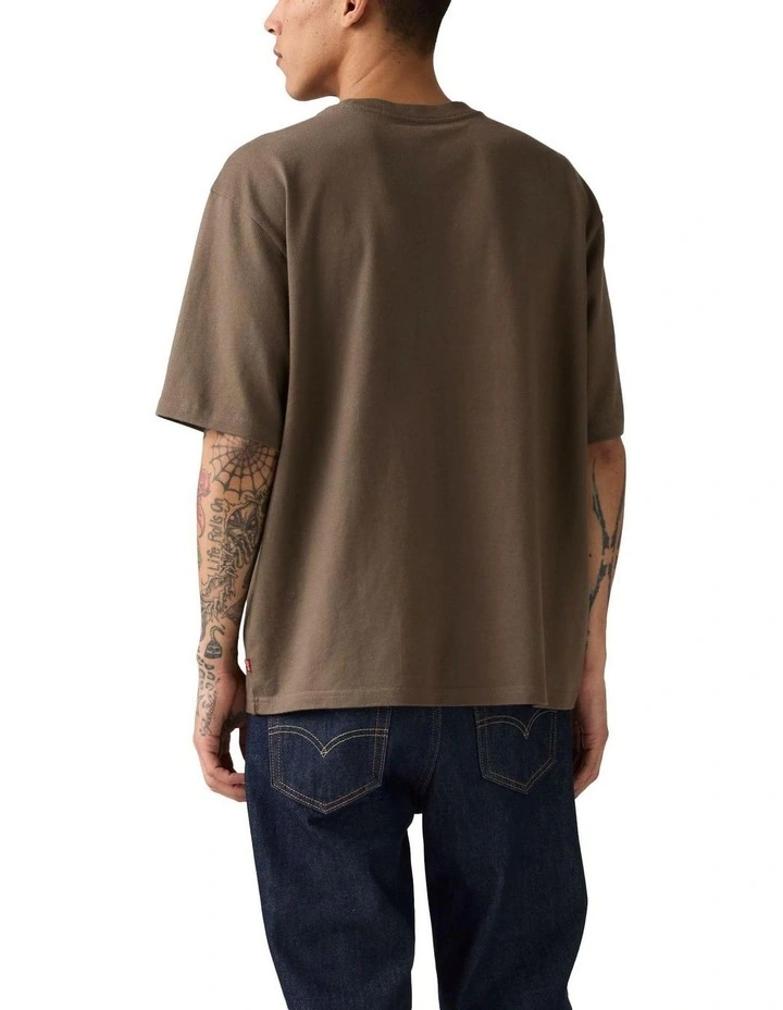 Half-Sleeve T-shirt in Khaki Green image 2