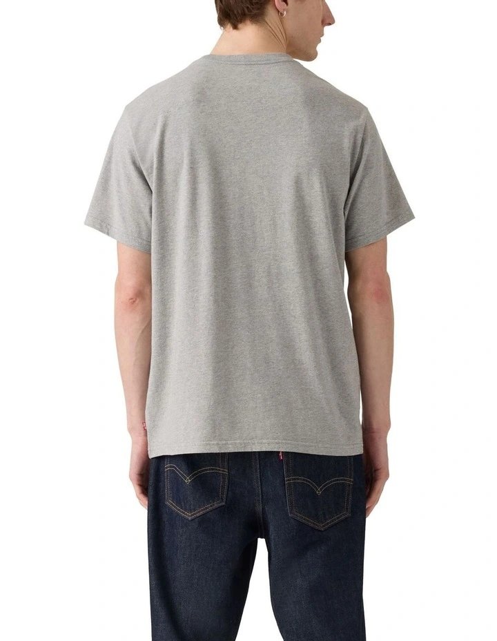 Relaxed Short Sleeve Graphic T-shirt in Heather Grey image 2