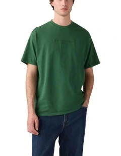Graphic Vintage Fit T-shirt in Dark Green