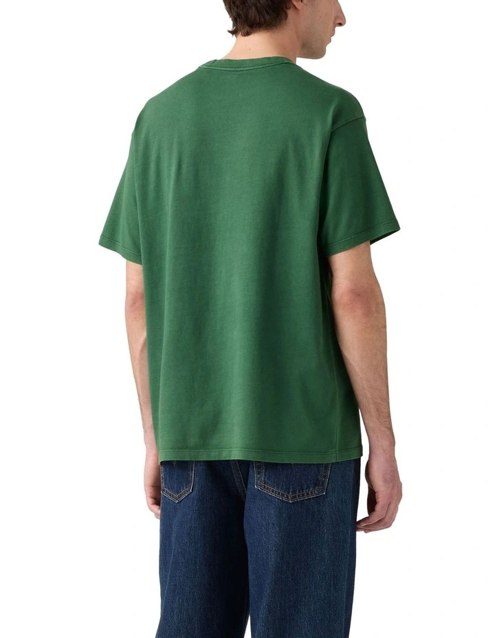 Graphic Vintage Fit T-shirt in Dark Green image 2