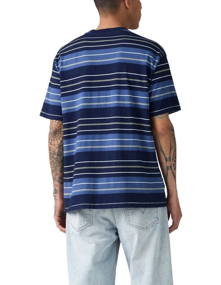 Red Tab Vintage T-shirt in Corey Stripe image 2